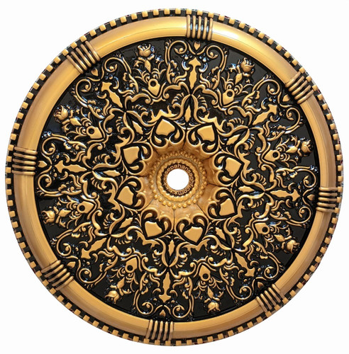 قیمت گل سقفی زیرلوستریدورلوستری پیش ساخته تزیین سقف کدل دایره 60 سانتی پی وی سی سپاهان سقف