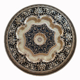 گل سقفی دور لوستری زیر لوستری دایره شمسه پی وی سی قابل شستشو سپاهان سقف طلایی مشکی