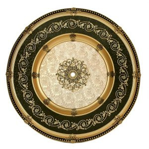 گل سقفی دور لوستری زیر لوستری دایره پی وی سی 120 سانتی سپاهان سقف مدل حلقه دار کد (320)