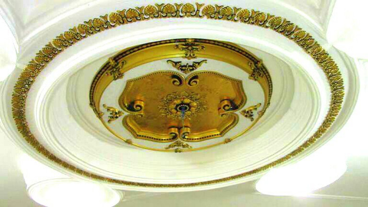 قیمت گل سقفی دور لوستری دایره 95 سپاهان سقف