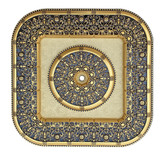 گل سقفی زیرلوستری زیرلوستری پیش ساخته تزیین سقف مربع 120 سانتی مدل دینا