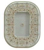 گل سقفی دورلوستری زیرلوستری تزیین سقف پیش ساخته مستطیل دینا پی وی سی سپاهان سقف