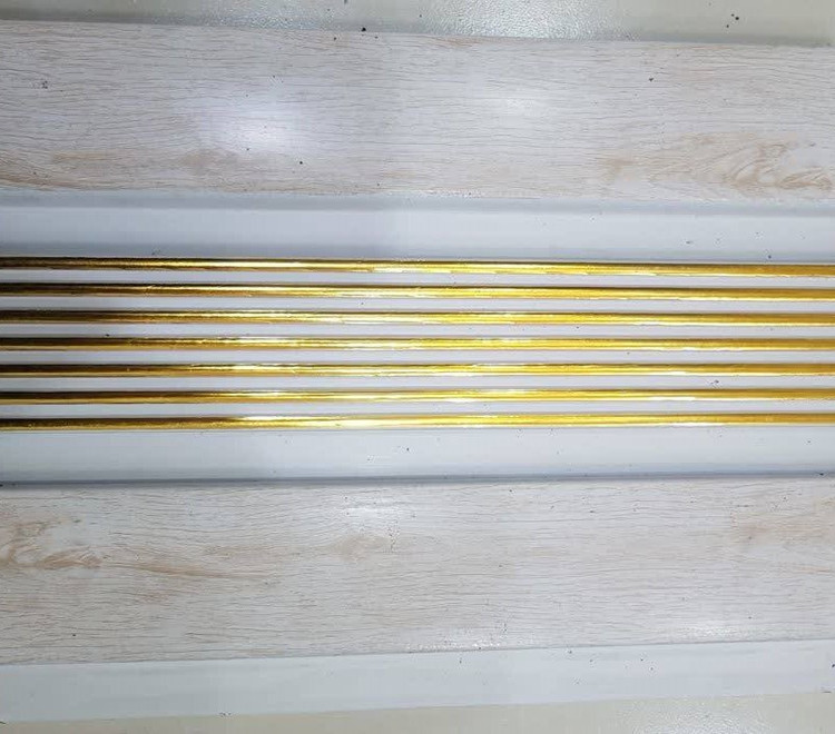 قیمت ترمووال دیوارپوش کرم افرا 20 سانتی شیاردار طلاکوب لاکچری