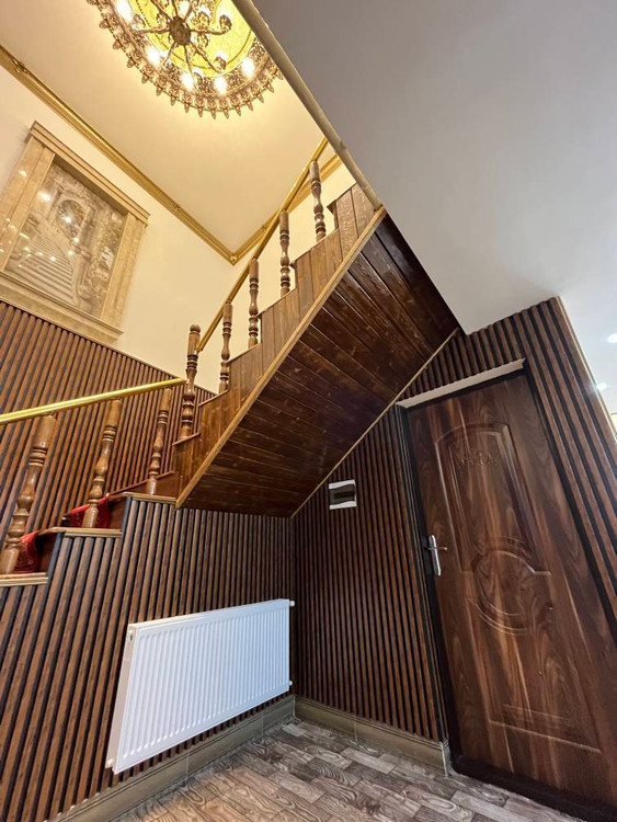 نصب آسان ترمووال 15 سانتی چوب گردویی پی وی سی پلی استایرن لاین نوری