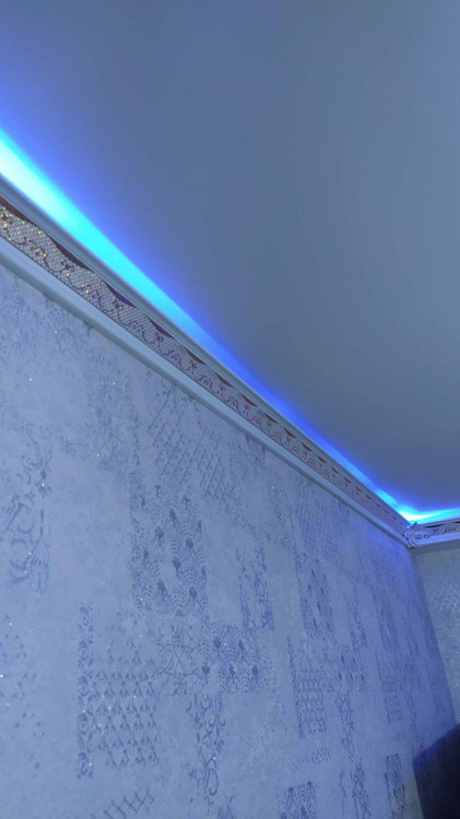 خرید ابزار گلویی نور مخفی پی وی سی پلی استایرن طرح دار دکوراتیو سپاهان سقف