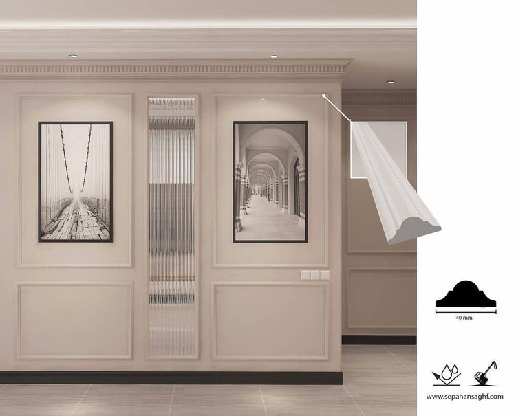 ابزار قاب سازی سفید تزیین دیوار