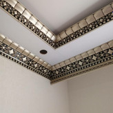 قیمت ابزار گلویی نورمخفی پی وی سی طلایی مشکی 10 سانتی سپاهان سقف