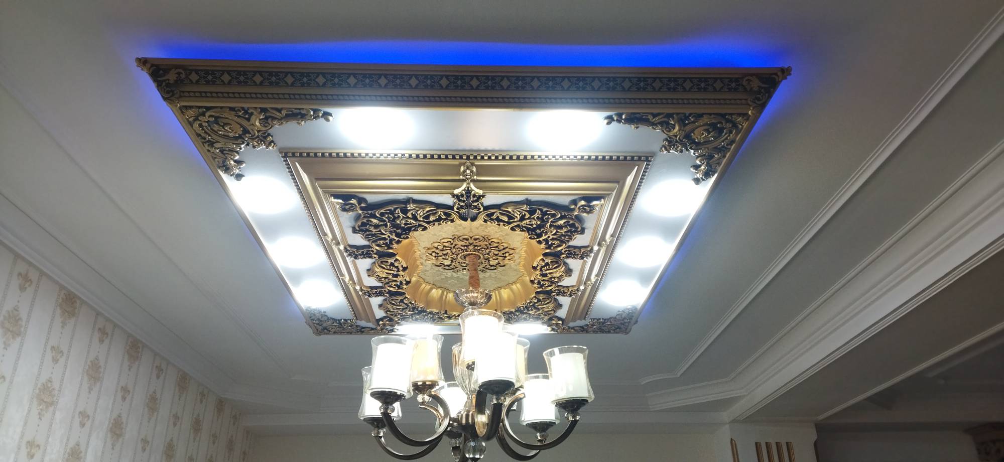 قیمت  دور لوستری زیر لوستری پی وی سی سبک مستطیل سپاهان سقف سایز کوچک ضد آب