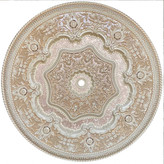 گل سقفی دور لوستری زیر لوستری دایره شمسه اوکتا 106 سانتیپی وی سی قابل شستشو سپاهان سقف سفید کرم