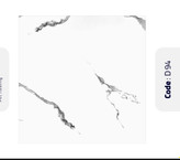 کفپوش مربعی طرح سنگ سفید رگه مشکی