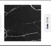 کف پوش پی وی سی طرح سنگ مشکی رگه سفید