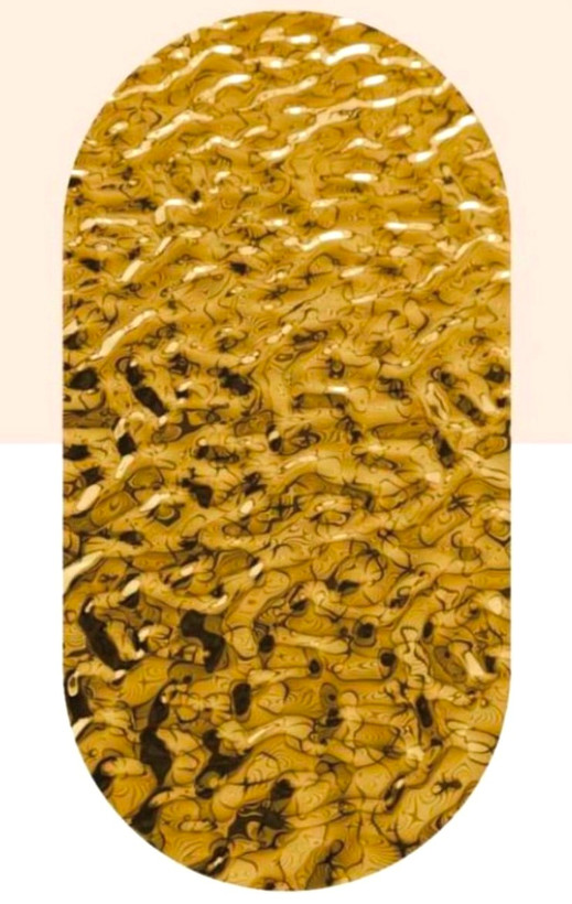 بامبو پنل روکش استیل طلایی