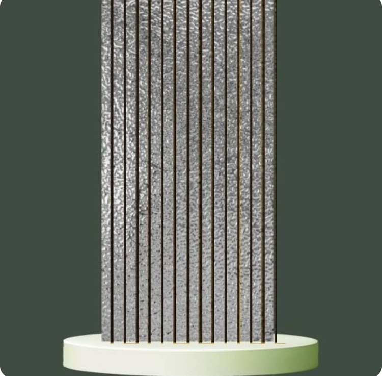 خرید ترمووال بامبو پنل پشت فوم دار نقره ایی