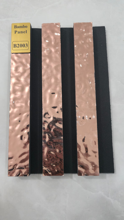 قیمت ترمووال بامبو پنل پشت فوم دار 50 در 280 برنز روکش استیل