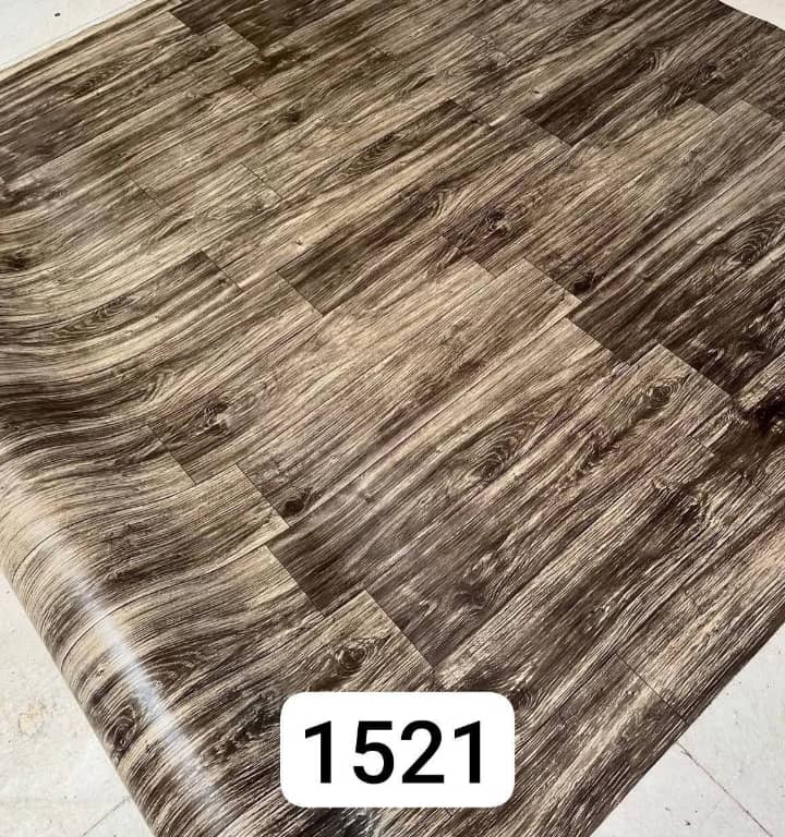 کفپوش رولی موکتی 2 در 15 متر پی وی سی طرح پارکت تیره