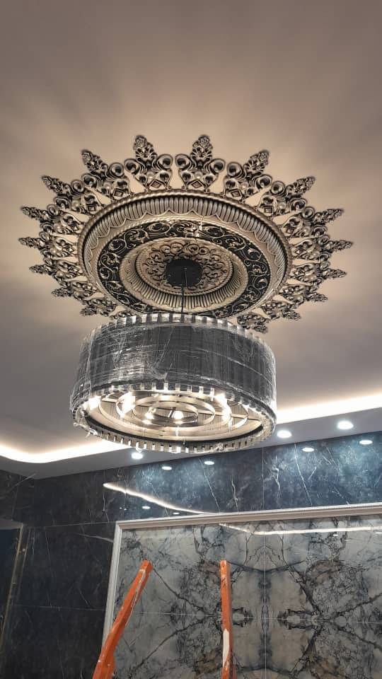 قیمت زیر لوستری دور لوستری دایره پی وی سی