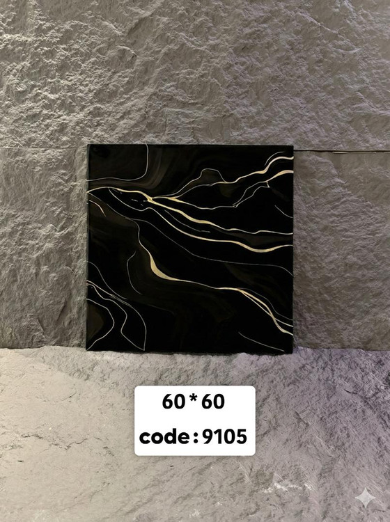 ورق مطرح سنگت ماربل شیت بین کابینتی پی وی سی رولی پشت چسبدار مشکی رگه سفید