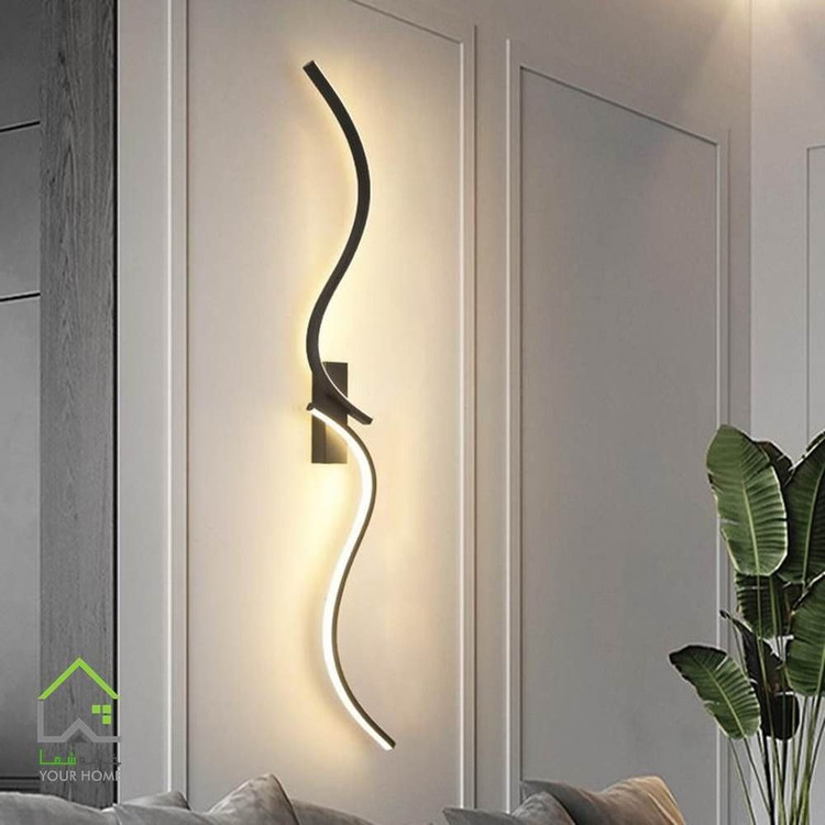 لوستر مدرن شلنگی سیلیکونی کریستالی بدنه استیل هوشمند سپاهان سقف