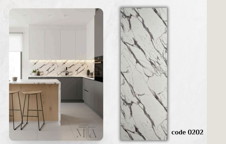 دیوارپوش پی وی سی بین کابینتی مارماروتایل 75 در 203 سانتی متر سپاهان سقف