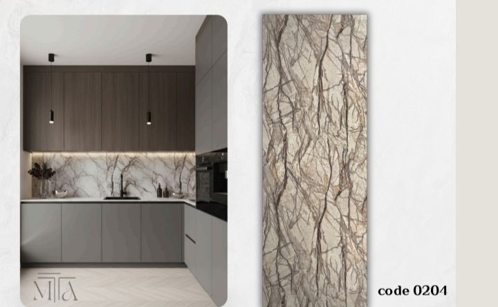 دیوارپوش پی وی سی بین کابینتی مارماروتایل 75 در 203 سانتی متر سپاهان سقف