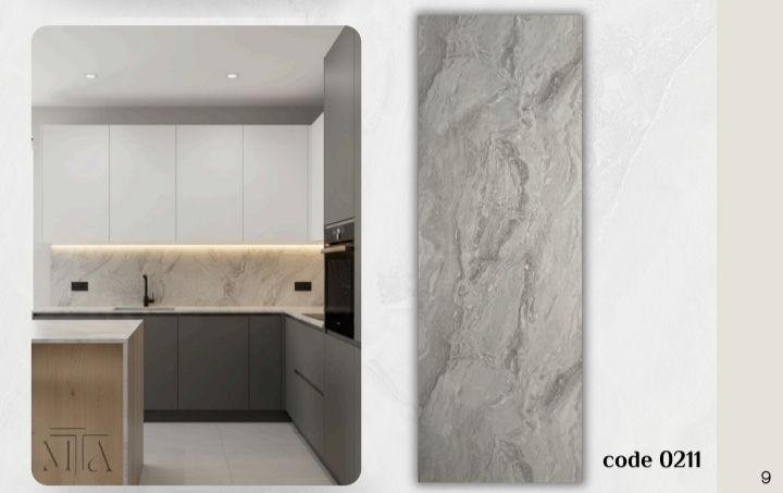 دیوارپوش پی وی سی بین کابینتی مارماروتایل 75 در 203 سانتی متر سپاهان سقف